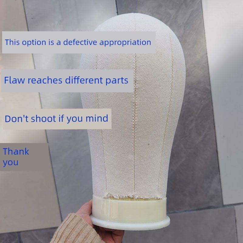 

Mannequin Head Mannequin Head Wig Stand Wig Care Styling for Inserting Needles Cloth Wrapper Model Head Canvas Wig Placement Flaw 57cm head circumference