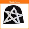 Autumn Winter Knit Hat With High Top Design And Star Pattern For Wear Daily