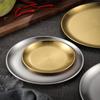 Korean Style 316 Stainless Steel Round Serving Plate