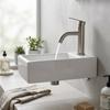 Wall Hung Basin Sink Rectangle Ceramic Wash Basin Set Small Wall Mounted Sink for Bathroom Balcony