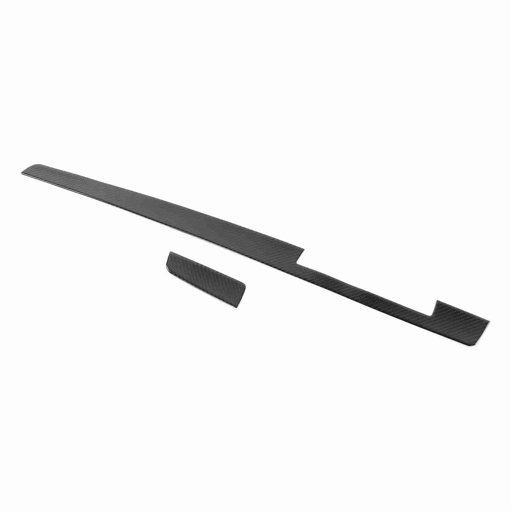 2 Buc. Acoperire Consola Centrală Ornament Panou Instrumente Copilot Decor Fibra de Carbon Moale Potrivit pentru RAV4 1519