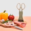 Kitchen Scissors and Peeler Set 3 in 1 Standable Stainless Steel Household Scissors Food Scissors and Melon Planer Accessories