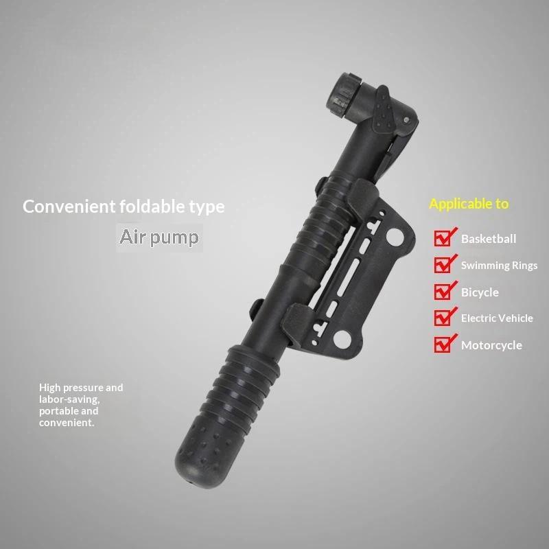 Portable Mini Bike Pump With Bracket Hand Cycling Mountain Bike Air Pump Bicycle Tire Inflator Bicycle Parts 1Pc