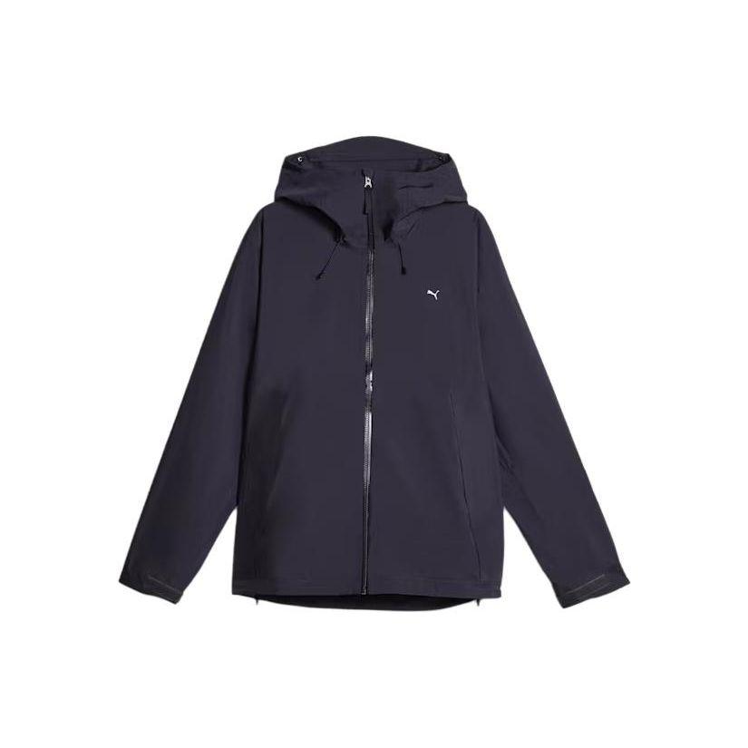 

PUMA однотонная приталенная куртка с капюшоном и длинными рукавами на молнии, верхняя одежда унисекс, темно-синий 620838-16