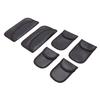 6PCS Car Signal Blocking Case Carbon Fiber Key Fob Protector Anti Theft Car Key Pouch for Security