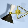 1950's Mid Century Wall Light Italian Modern Adjustable Diabolos Wall Sconces lamp (Single, Cord with Switch Available)