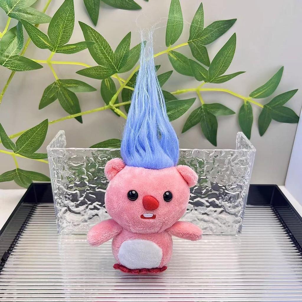 Plush Playful Loopy Beaver Doll Keychain Featuring Ultra Soft Material In Various Colors