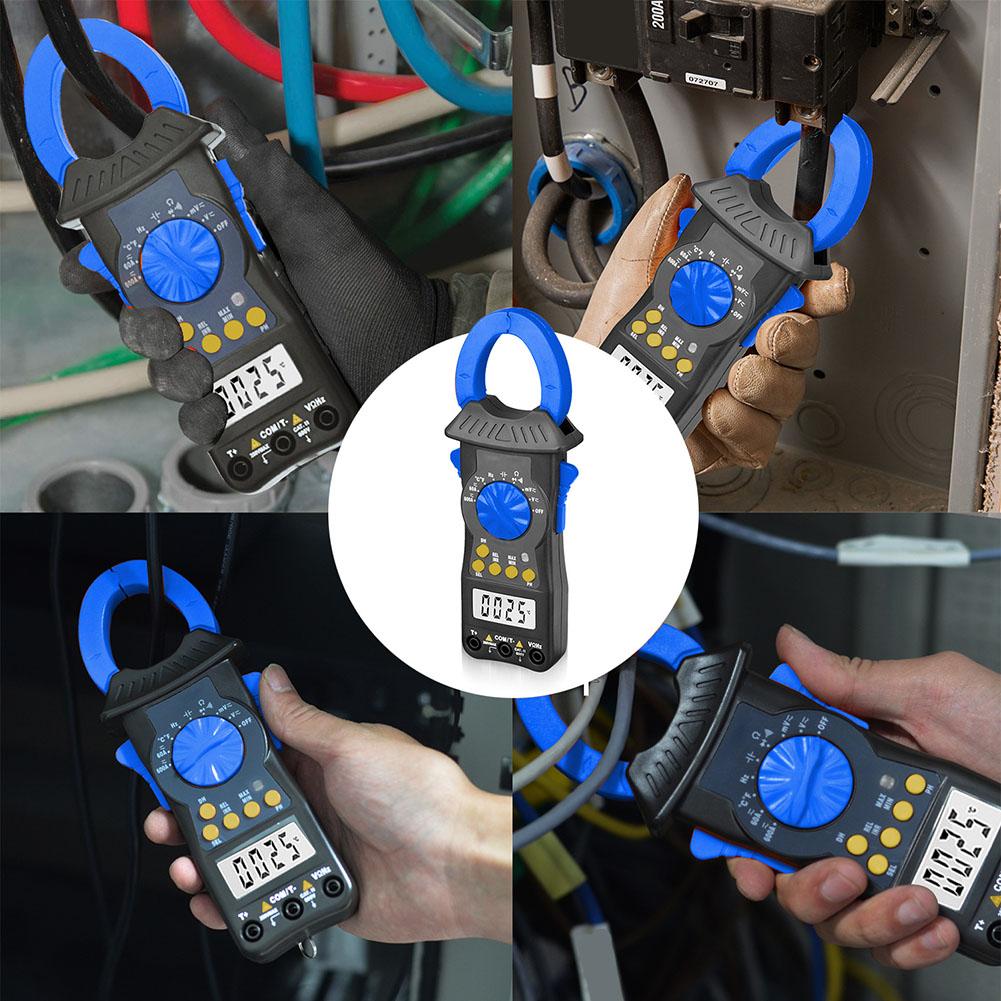 High Accuracy Digital Clamp Meter Auto Range Multimeter AC DC Current Tester Auto-Ranging Clamp Meter 19.3x7.3cm