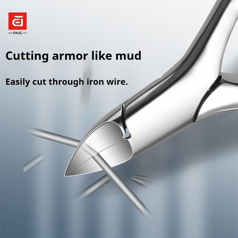 Cuticle Nippers Scissors Trimmer Dead Skin Remover, Foot Hard and Thick Toenails Nail Clippers Stainless Steel Eagle Beak Pliers