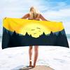 Sun Print Microfiber Beach Towel Large Quick Dry Sand Proof Absorbent Towel for Adult Travel Swimming