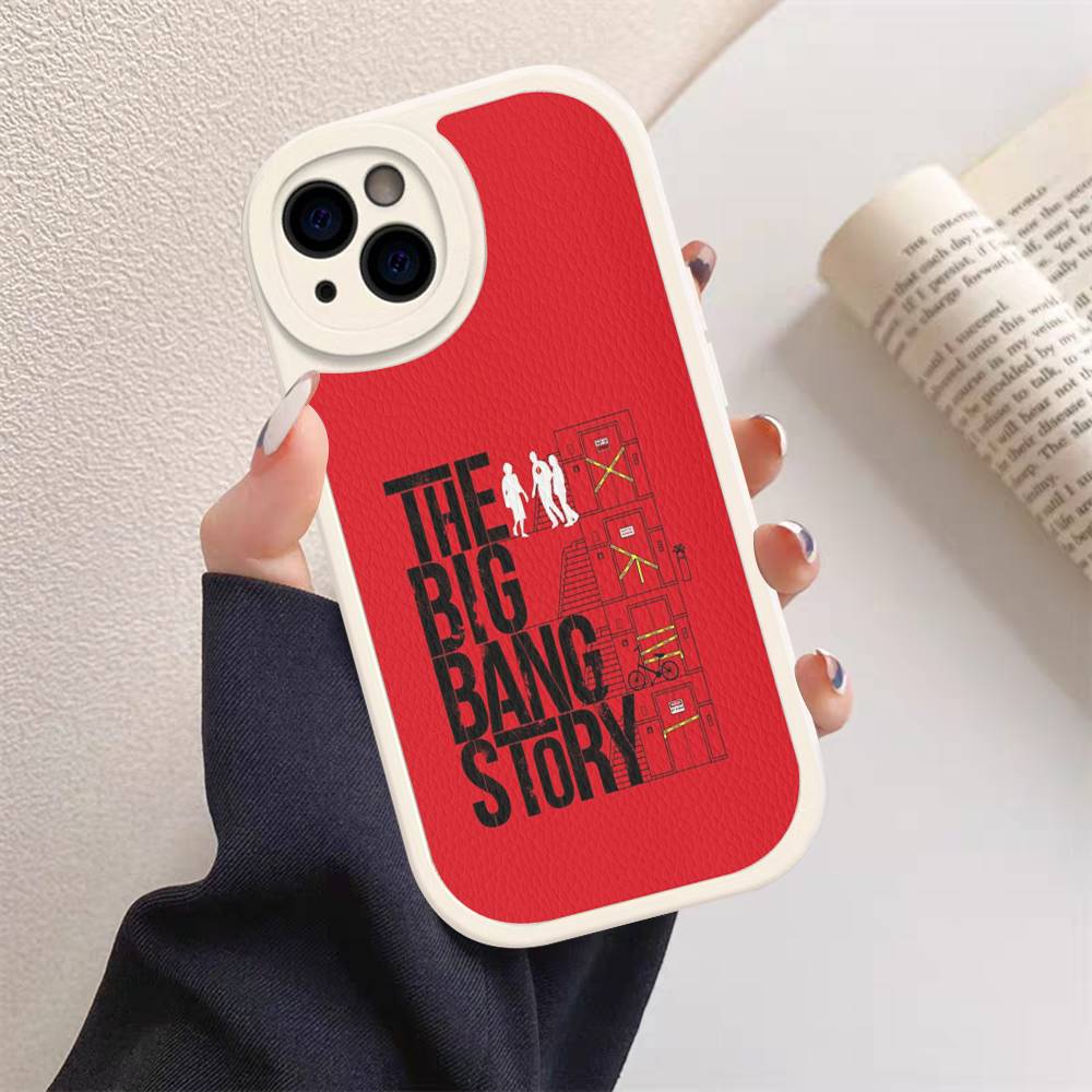 TV S-Shows The Bigs Bang Theory Sheldon Leather Phone Case For Iphone 16 15 14 Plus 13 12 11 Pro Max Case
