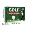 Christmas Countdown Calendar Christmas Advent 24 Boxes Accessory Set Golf Themed Design for Men Women Boys Girls Stocking