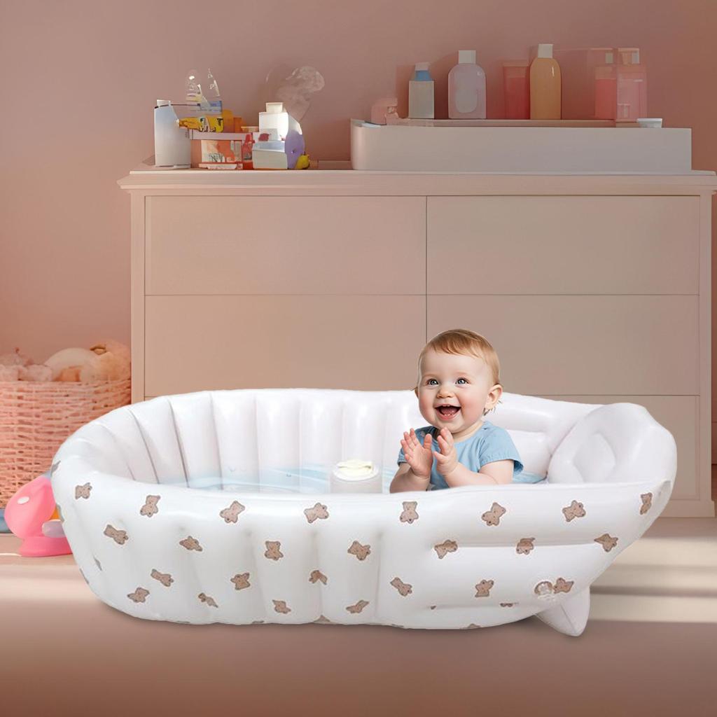 Cestovní dětská vanička Přenosná dětská koupel Skládací bazén Sedátko do vany Pro umyvadlo Sprcha Hra s vodou Plavání Venkovní Léto