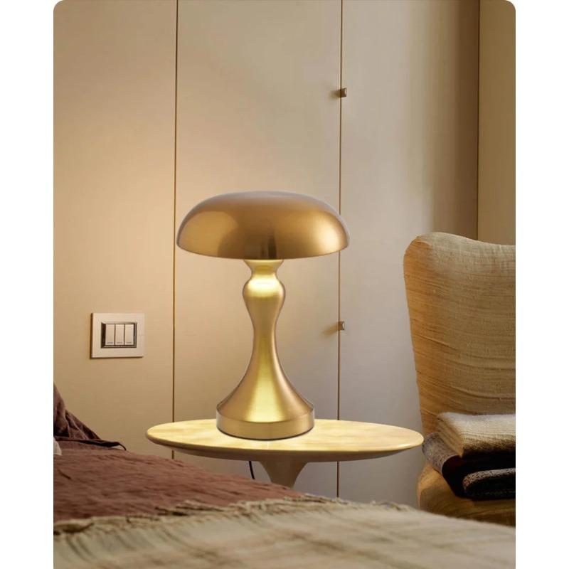 LED Table Lamps Touch Dimming USB Rechargeable for Bar Hotel Restaurant Bedside Decor Bedroom Nightlights Mushroom Lampara Gift