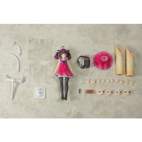 PM Office A Plafia Tohoku Kiritan Mini Figure Set, Approximately 120mm Tall, 1/12 Scale, Pre-Colored Plastic Model Kit, PP249