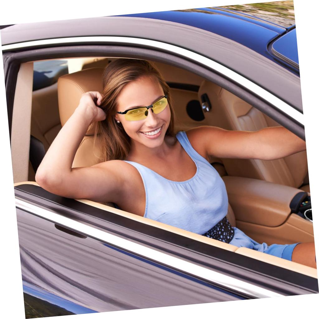 LIGIGWASH Night Glasses with Anti-Glare Function, For Cars, Glare and Vision