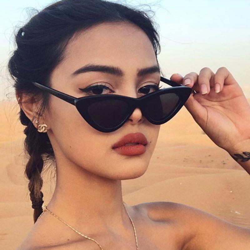 FASHION Sexy Cat Eye Sunglasses Triangle LADIES Small Size Modern Retro Designer Women Sun Glasses Shades for Lady