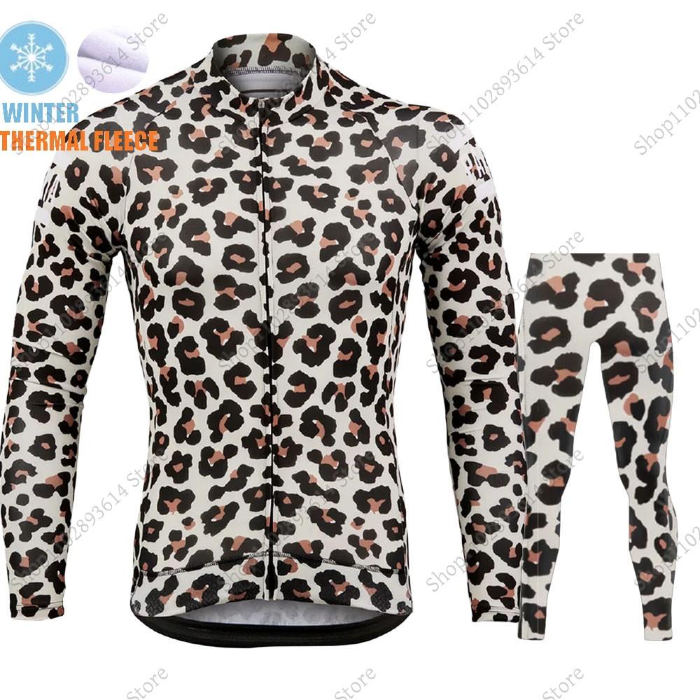 Cycling Jersey Set Mens Winter Long Sleeve Clothing Suit MTB Bike Road Pants Bib Wear Kits