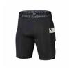 Men's Quick-Dry Compression Shorts with Pockets - High Elasticity, Ideal for Running, Training, and Basketball.