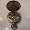 Used Antique pocket watch Swiss made silver manual winding silver color