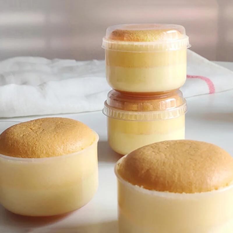 

Paibei 130ml Disposable Heat-Resistant Dessert Cups with Lids, 100-Pack