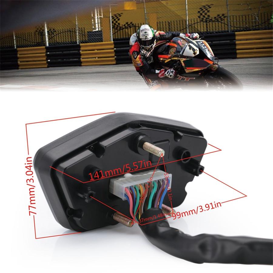 Universal Motorcycle LCD Digital Gauge Panel Speedometer Tachometer Odometer For Motorbike Scooter Motocross ATV Enduro Etc