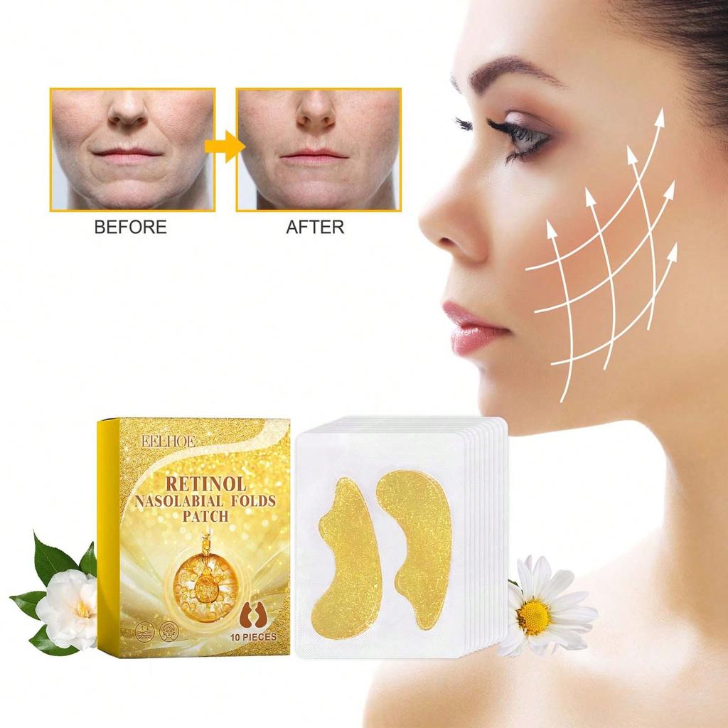 10Pcs Retinol Law Patch Nourishes Skin, Improves Fine Lines and Wrinkles Law Dull Skin