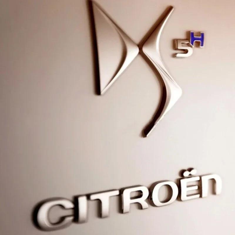 Slitinová zadní nálepka s písmeny na kufr auta pro Citroen DS5 DS4 C2 C1 C3 C4 C4L DS6 Francouzský styl Modifikovaný odznak Dekorace