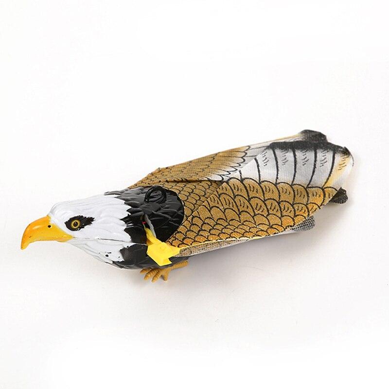 Non-Toxic 1Pcs Electric Flying Eagle Electronic Pet Toy Rotating Simulation Flying Bird With Light Music