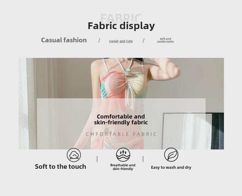 2025 Women's Bikini Split Swimsuit - Internet Celebrity Style for Resorts & Hot Springs