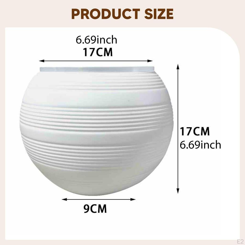 Modern Spherical Flower Pot with Automatic Watering And Water Absorption, Designed for