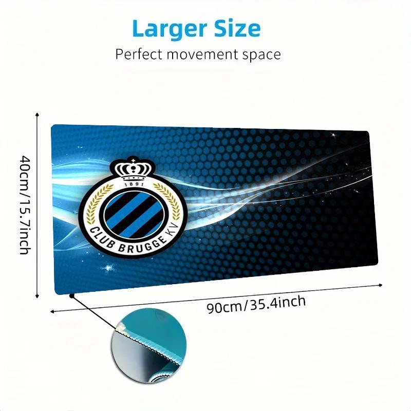 Club Brugge Color Mouse Pad Large Gaming Table Cushion Non-slip Laptop Tablet Big Mousepad XXL Mat Mini PC Playmat With Lock edge