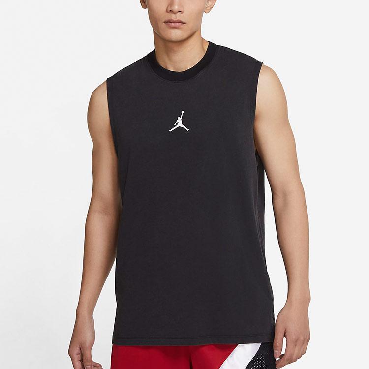 Air Jordan Dri-Fit Quick Dry Round Neck Breathable Sleeveless Tank Top Men Tops Black DC3237-010