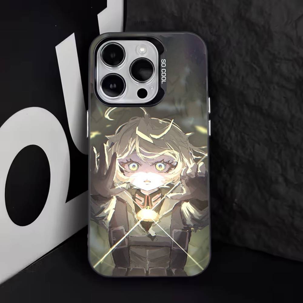 Saga of Tanya the Evil Phone Case For iPhone 16,15,14,13,12,11,8,7,Pro,Max,Plus,Mini,XS,SE Anti Fall Black Matte Hard