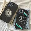 CQH1 Car M-Mercedes-Benz Phone Case For IPhone 16 15 14 13 12 11 Pro Max Plus Shockproof Leather Cover