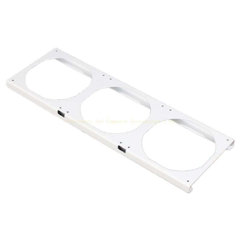 Galvanized Steel Fan Raising Stand For 12cm PC Cooling Fan 15mm Height Prevents Heat Throttling During Rendering 360