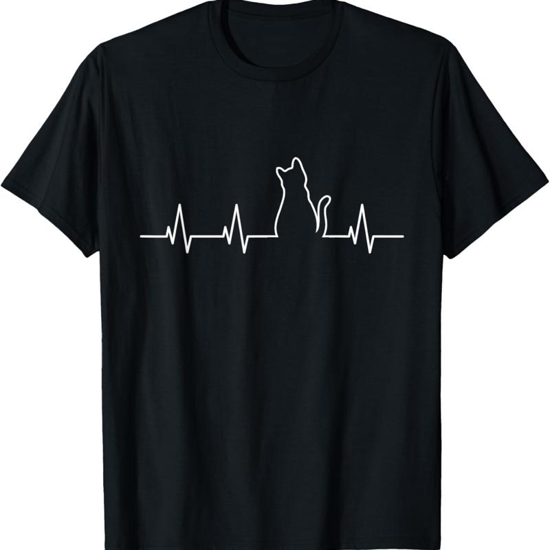 Cat Heartbeat T Shirt