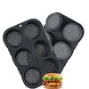 Non-stick Hamburger Bun Mold 4/6/8 Cavity Burger Bun Maker Heat Resistant Baking Tray  Kitchen