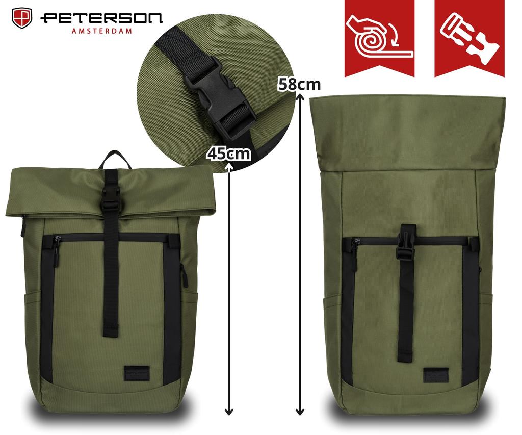 PTN RIO-9107 GREEN city backpack