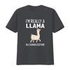 I M Really A Llama In Human Costume Halloween Funny T Shirt Vintage Washed Streetwear Fashion Soft Homme Unisex Stretched