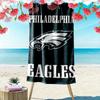 Philadelphia Eagles Print Beach Towel, Large Soft Quick Dry Towel for Beach Camping Swimming