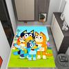 Tappeti Antiscivolo a Tema Amici Colorati di Bluey - Arredamento per la Casa in Poliestere, Adatti per Camere da Letto, Soggiorni, Ingressi, Studi e Decorazioni