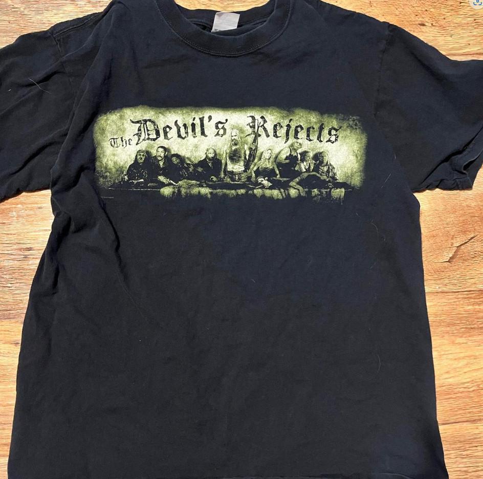 Черная футболка с логотипом группы The Devil s RejectsУнисекс футболка XXXL