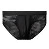 Men Briefs Mesh Stretchy Plus Size Hollow Out Tummy Tightening Underpants for Home