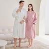 Unisex Long Bathrobe - Four Seasons Style for Couples, Spa, or Hotels. Plus Size Available