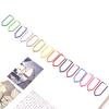Metal Crayon Paper Clips in Assorted Colors Ideal for Bookmarking and Organizing Office Documents Durabiity