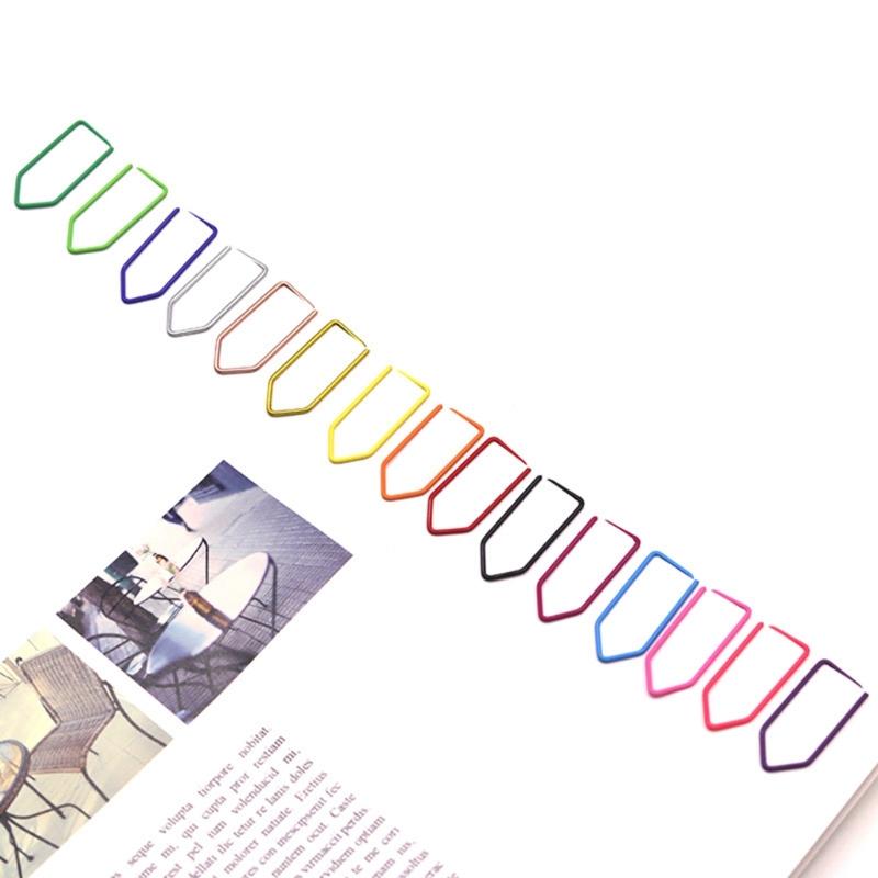 Metal Crayon Paper Clips in Assorted Colors Ideal for Bookmarking and Organizing Office Documents Durabiity
