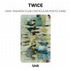 Twice TWICE UNIV. FASHION CLUB LENTICULAR FOTOKARTE Offizielle Fotokarte