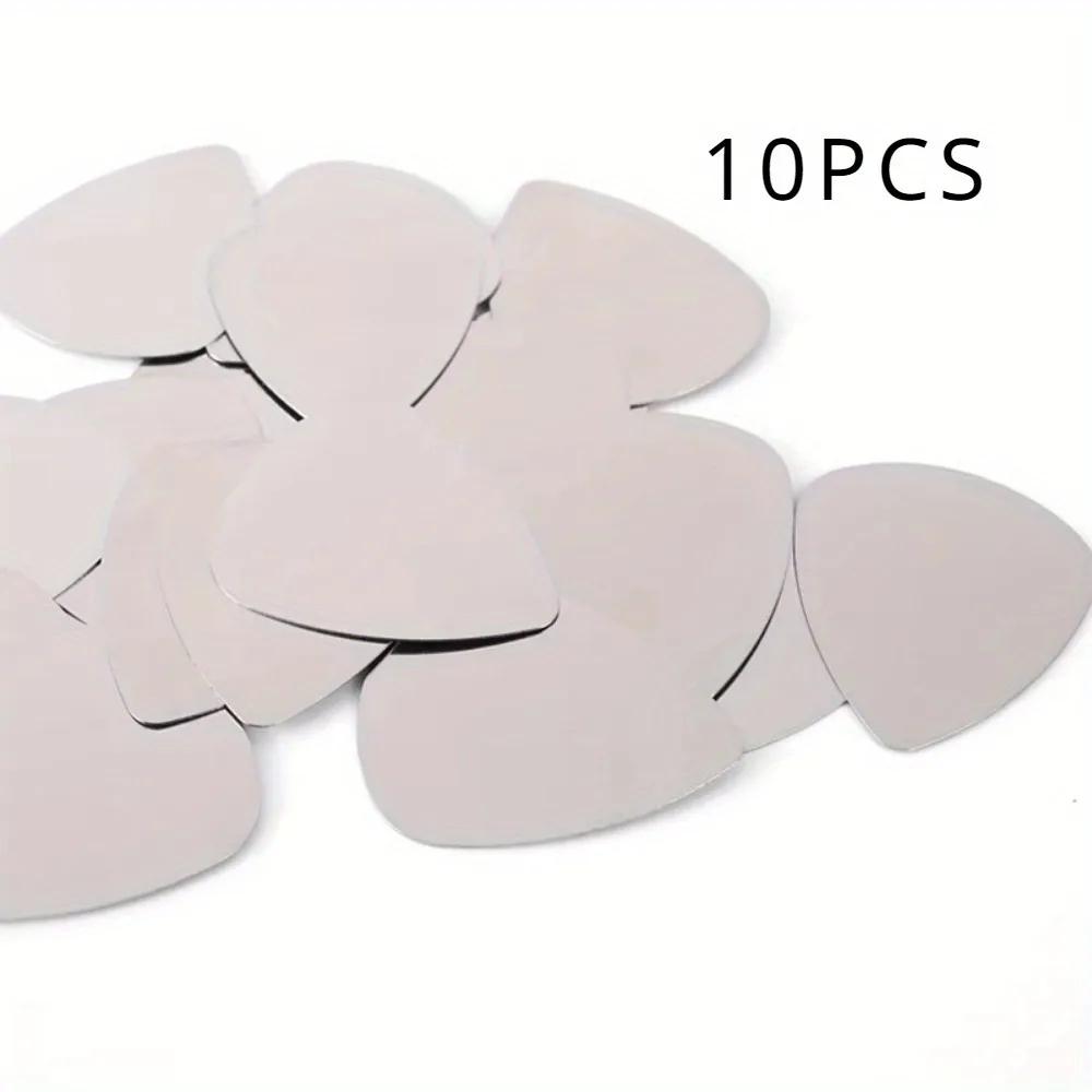 

10 шт. Тонкие медиаторы из нержавеющей стали 0,3 мм для электрогитары и бас-гитары, запчасти и аксессуары