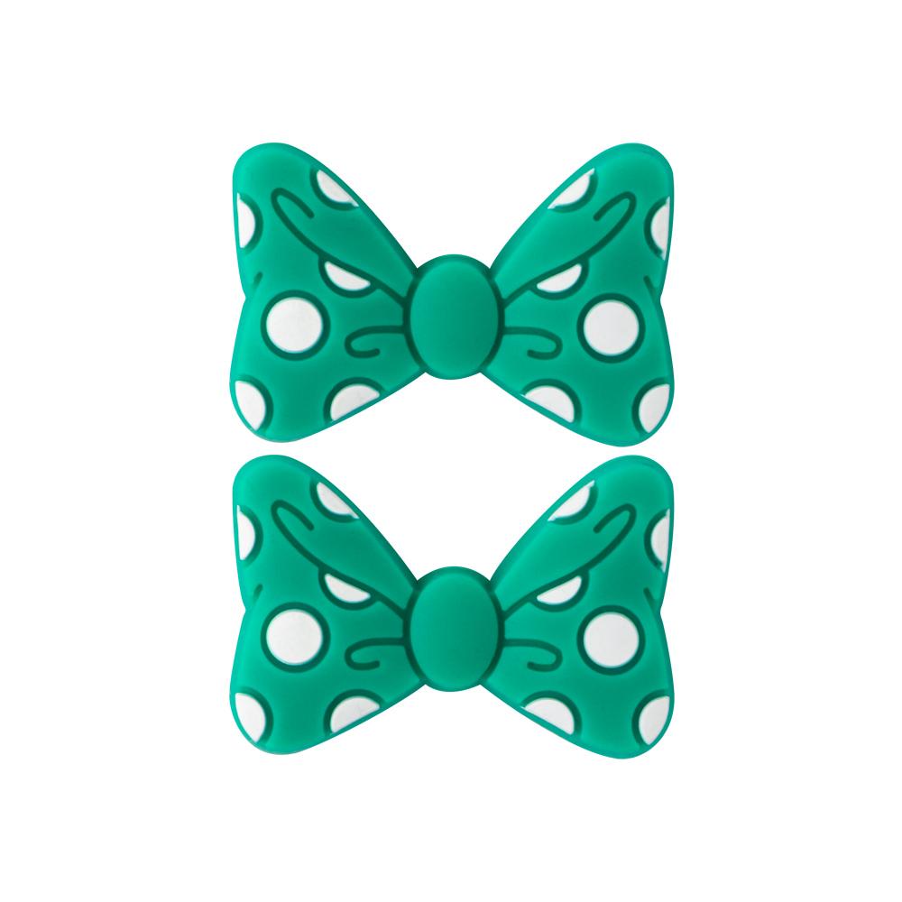 Kovict 6pc Bowknot Silicone Beads For Jewelry Making Food Grade Mini Bow Tie Beads DIY Pacifier Chain Accessories